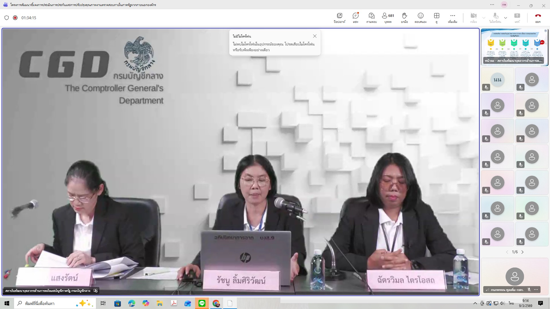 การประเมินการประกันคุณภาพงานตรวจสอบภายในภาครัฐจากภายนอกองค์กร